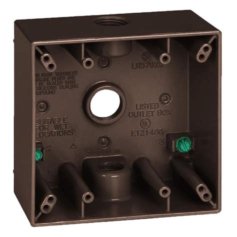 weatherproof electrical box 2-gang|2 gang electrical outlet box.